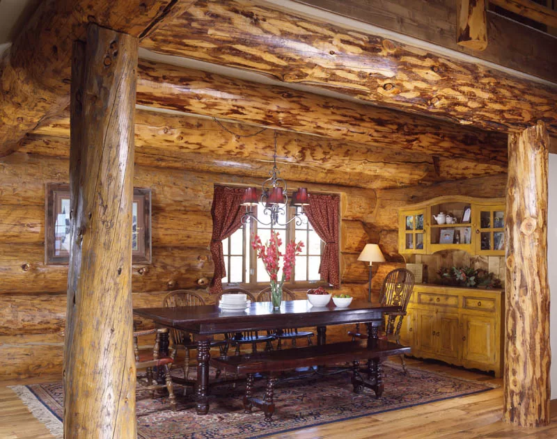 Log Home on Red Feather Ranch — photograph 2