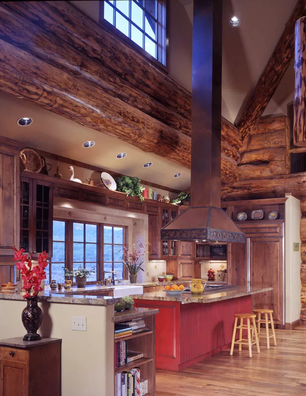 Log Home on Red Feather Ranch — photograph 4